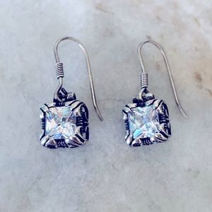 Silpada sterling silver with square cubic zirconia stone